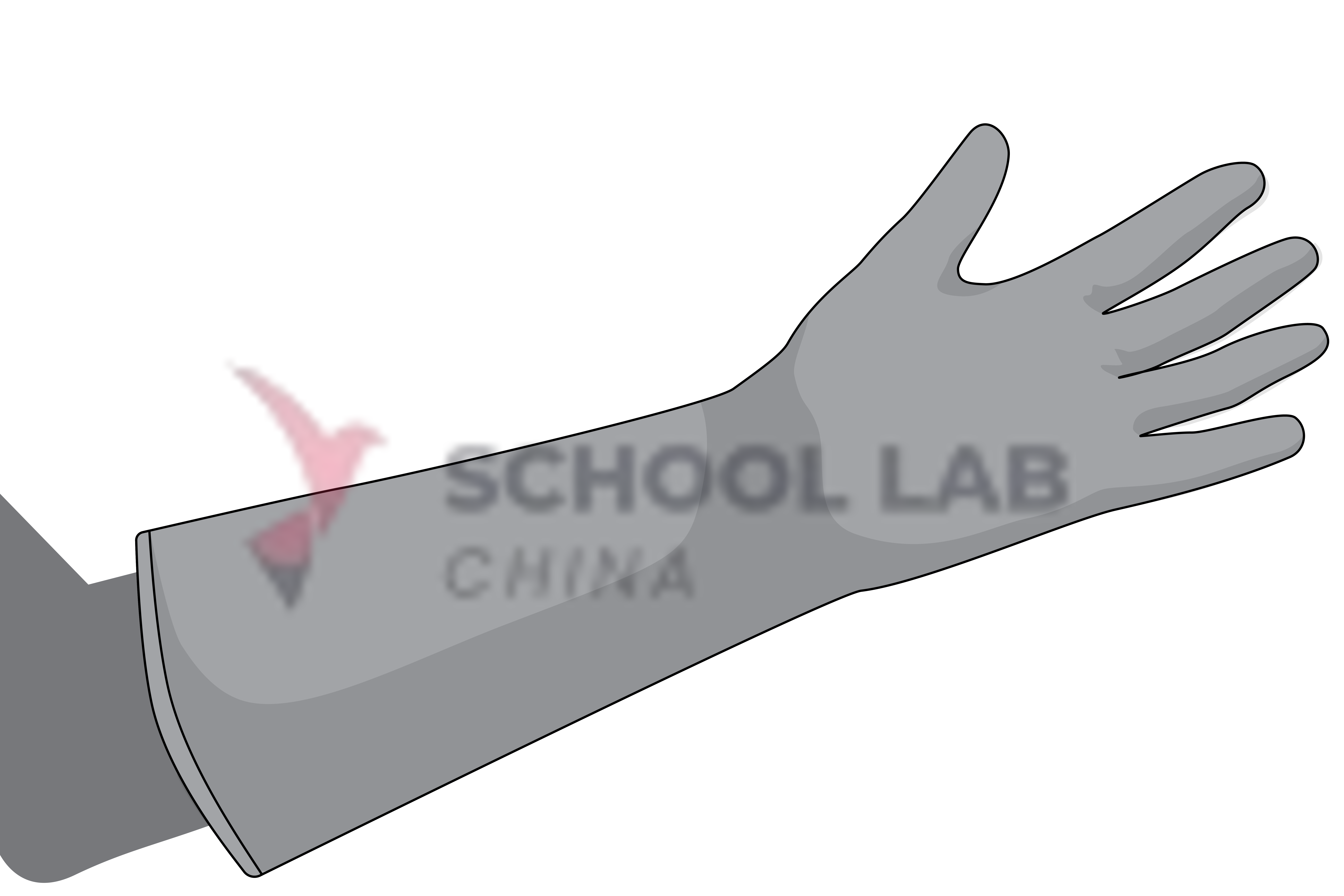 Gloves,heavy-duty,rubber/nitrile,L,pair